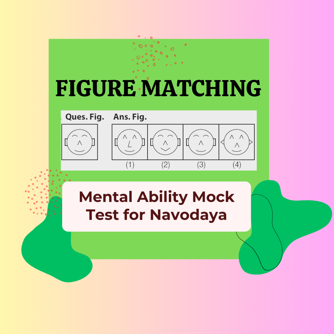 Figure Matching-5 1 Figure matching mental ability mock test for navodaya Figure Matching-5