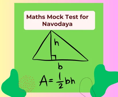 Maths Mock test for navodaya exam Navodaya entrance exam Maths Mock tests for navodaya